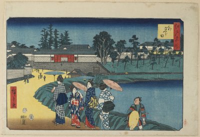 外桜田、1854年4月 作： Utagawa Hiroshige