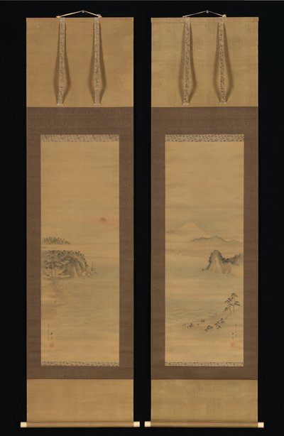 Shichirigahama und Enoshima 作： 歌川広重