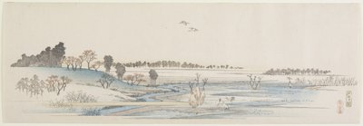 サンセットヒル、1837-1844 作： Utagawa Hiroshige