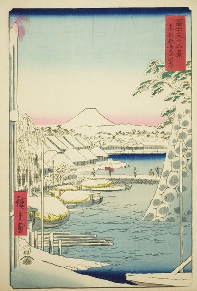 『富嶽三十六景』より 東都数寄屋河岸 作： Utagawa Hiroshige