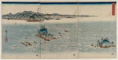 阿波の渦潮、1857。 作： Utagawa Hiroshige