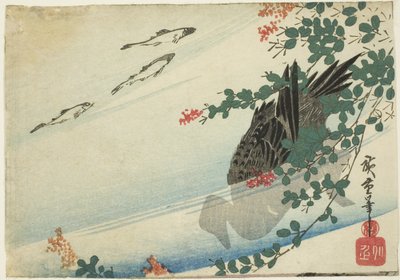 マス、カモ、ハギ 作： Utagawa Hiroshige