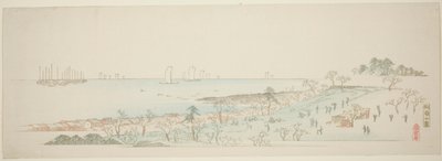 江戸周辺十三景 御殿山之図 作： Utagawa Hiroshige