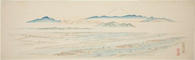 無題 江戸下町名勝 玉川の里 作： Utagawa Hiroshige