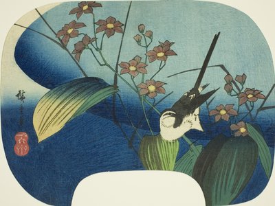 セキレイとモノコリア 作： Utagawa Hiroshige