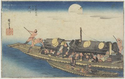 Yodo River, c. 1834 作： Utagawa Hiroshige