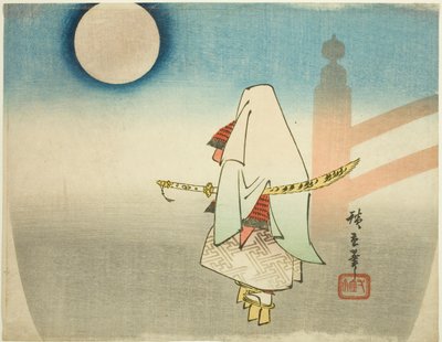 義経 淡いｔｓ 弁慶 あｔ 互助 Ｂ理ｄげ 作： Utagawa Hiroshige