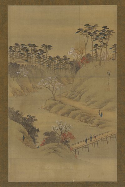 夏の風景、19 世紀半ば。 作： Utagawa Hiroshige II