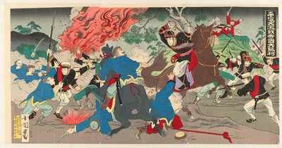 激戦の平壌での帝国の圧勝（シリーズタイトル） 平城激戦帝国大勝理 作： Utagawa Kokunimasa