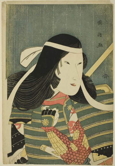 巴御前役の岩井久米三郎 作： 歌川国政