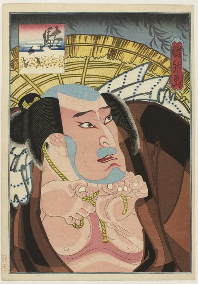 Kataoka Ichizô I als Daroku 作： Utagawa Kunimasu