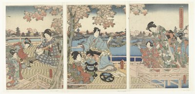 東源氏の春の宴 東源氏花の遊園 作： Utagawa Kunisada (I)