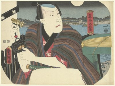 川の侍 作： Utagawa Kunisada (I)
