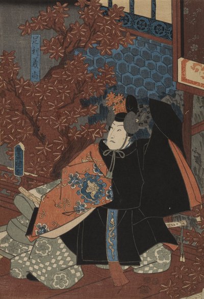 足利 義久 員 東山 桜 阻止 作： Utagawa Kunisada