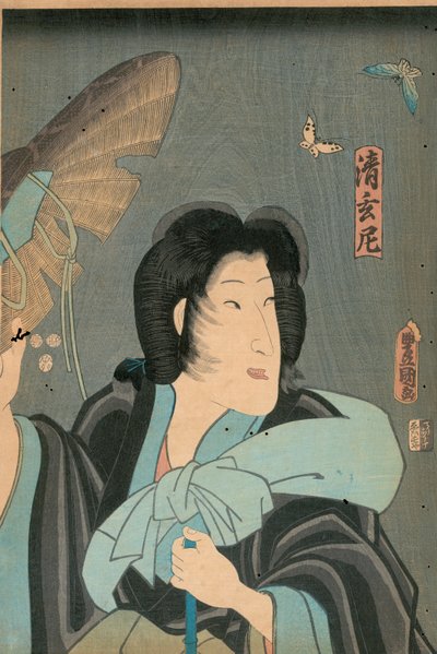 詩人と蝶』（太田屋太吉刊 作： Utagawa Kunisada