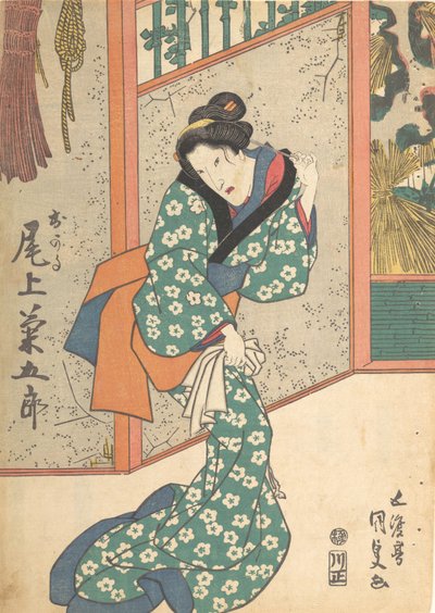 版画、19世紀、19世紀。 作： Utagawa Kunisada