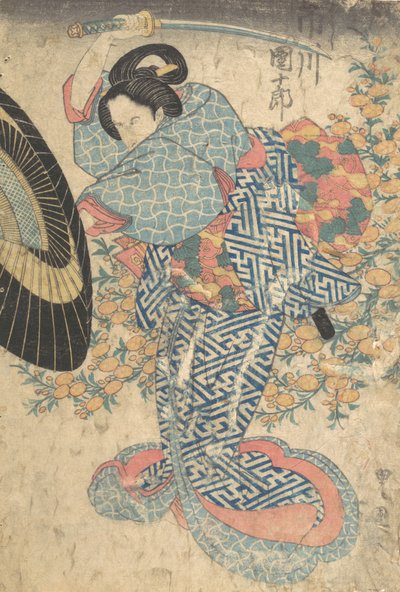 版画、19世紀、19世紀。 作： Utagawa Kunisada