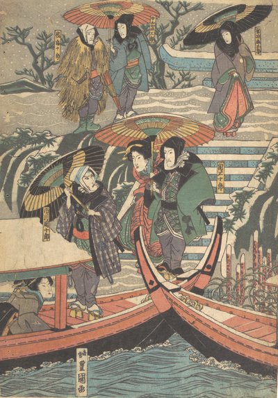 版画、19世紀、19世紀。 作： Utagawa Kunisada