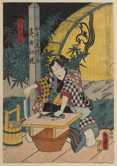 歌舞伎の場面 作： Utagawa Kunisada