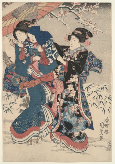 スノーファイト 作： Utagawa Kunisada