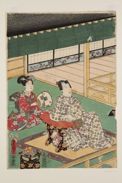 5ヶ月目（皐月）（カラー木版画 作： Utagawa Kunisada