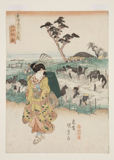 Chiry?(Chiry?の図）（カラー木版画 作： Utagawa Kunisada