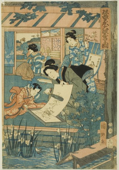 シルクファームの大繁盛（カイコヤダイハンジョノズウ） 作： Utagawa Kunisato