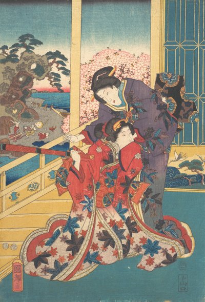 Fぉウェr おf 証 証 の 花、 1853。 作： Utagawa Kuniteru