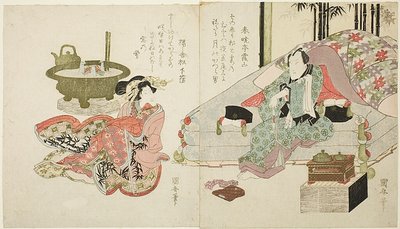ベッドルームのカップル 作： Utagawa Kuniyasu