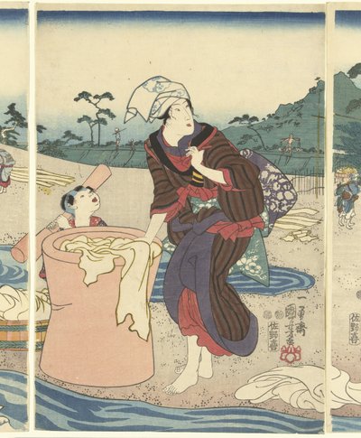 D エコー サービング タ マリ VIE リンのプロ ヴィンチ エム USA は 作： Utagawa Kuniyoshi