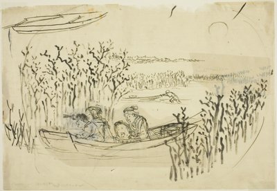 大森で海苔採り 作： Utagawa Kuniyoshi