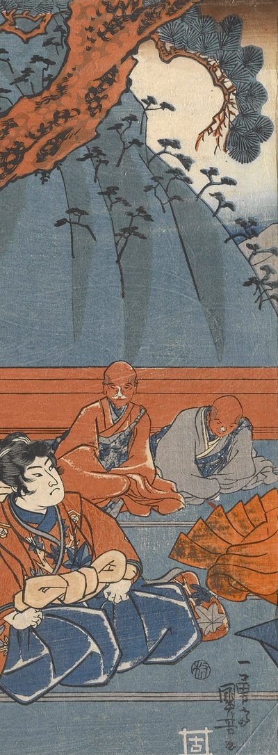 Hakoōmaru trifft Kudō Suketsune 作： 歌川国芳