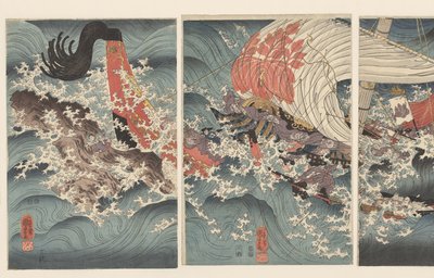 船長洋治兵衛の話。 作： Utagawa Kuniyoshi