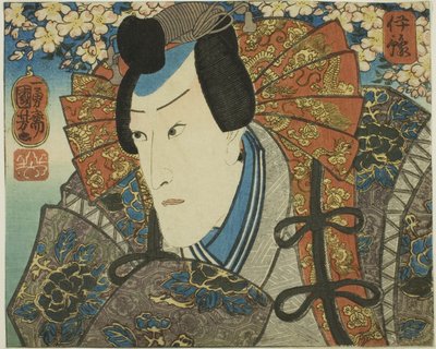 伊予国 八代目市川團十郎 源義経役 「伊予国 八代目市川団十郎 源義経役」より 作： Utagawa Kuniyoshi