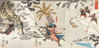 Koxinga Hunting the Tiger Watonai tora-gari no zu, c.1846.  作： Utagawa Kuniyoshi