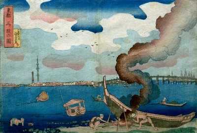 ミツマタの絵 作： Utagawa Kuniyoshi