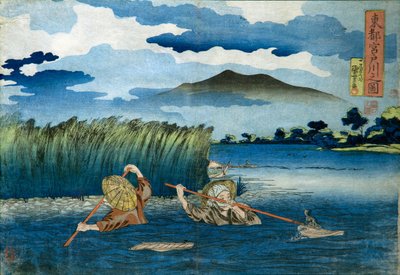 宮戸川の写真 作： Utagawa Kuniyoshi
