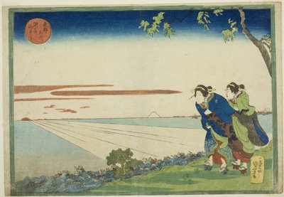 須崎初日の出（東都名所シリーズより）。 作： Utagawa Kuniyoshi