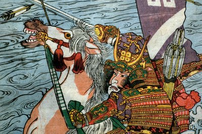 宇治川合戦の図（1831-32年頃 作： Utagawa Kuniyoshi