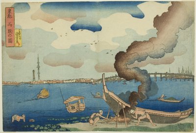 連載「東都の図」より 東都三俣の図 作： Utagawa Kuniyoshi