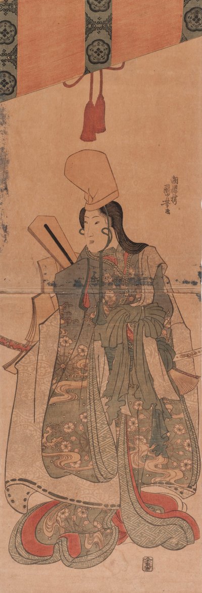 Shirabyōshi unter Sudare 作： 歌川国芳