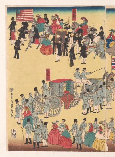 五国人行列 作： Utagawa Sadahide