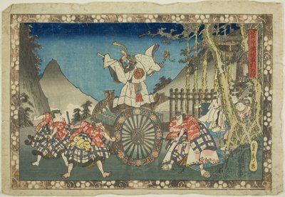 菅原伝授』より「車引きの段 作： Utagawa Sadahide