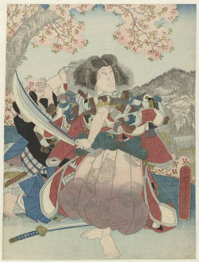 Nakamura Utaemon IV als Oniwakamaru in het toneelstuk ‘Kiichi hôgen sanryaku no maki’, Naka Theater 作： Utagawa Sadamasu