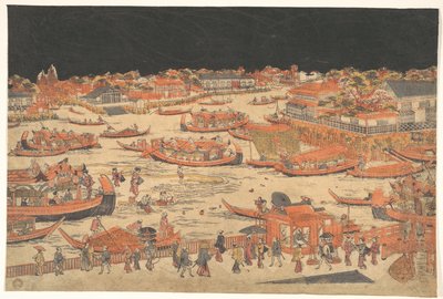 川開き 作： 歌川豊春