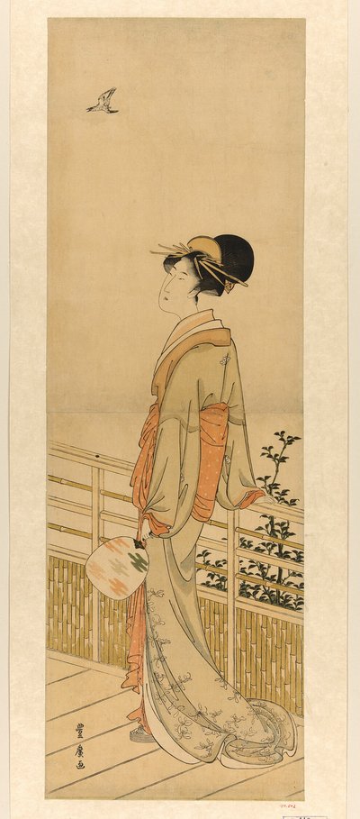 カッコウの鳴き声を聞く 作： Utagawa Toyohiro