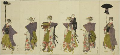 大名行列のパロディ 作： Utagawa Toyohiro