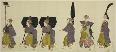 大名行列のパロディ 作： Utagawa Toyohiro
