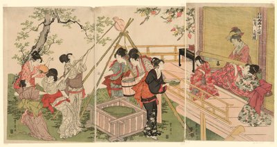 シリーズ「二人の芸術家による十二ヶ月」より七番目の月 作： Utagawa Toyohiro