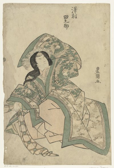 澤村田之助（オブジェの称号） 作： Utagawa Toyokuni (I)